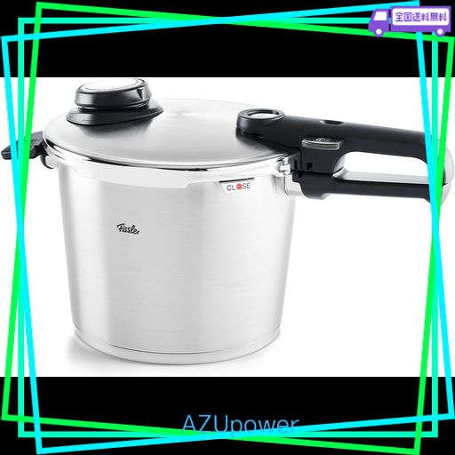 フィスラー (FISSLER) 圧力鍋 ビタビットプレミアム 6L ガス火/IH対応 5人~向き 3段階圧力設定 ドイツ製 622-412-06-070-A
