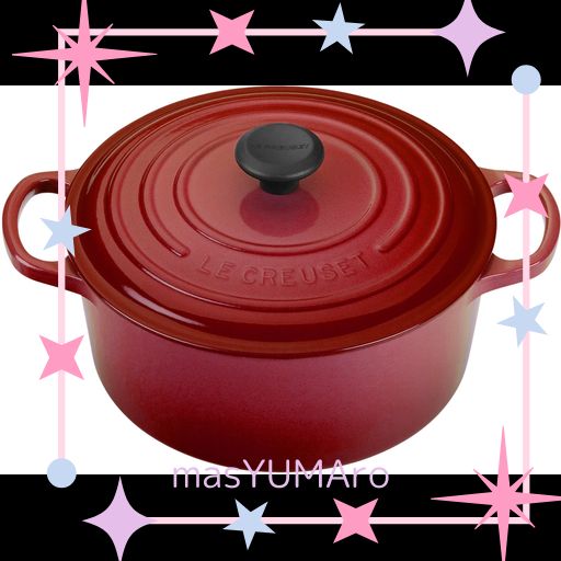 ル・クルーゼ(LE CREUSET) 鋳物 ホーロー 鍋 シグニチャー ココット・ロンド 22 CM チェリーレッド ガス IH オーブン 対応 【日本正規販